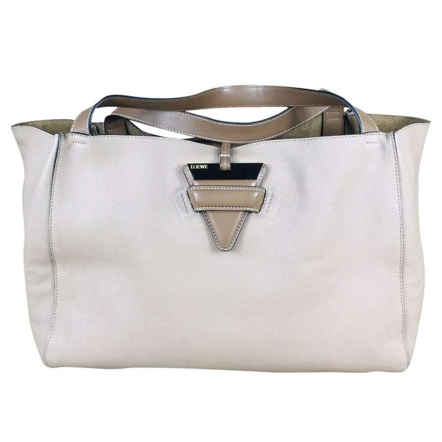 Loewe * | Best Sellers Loewe Barcelona Bag Leather In (One Size) Nude