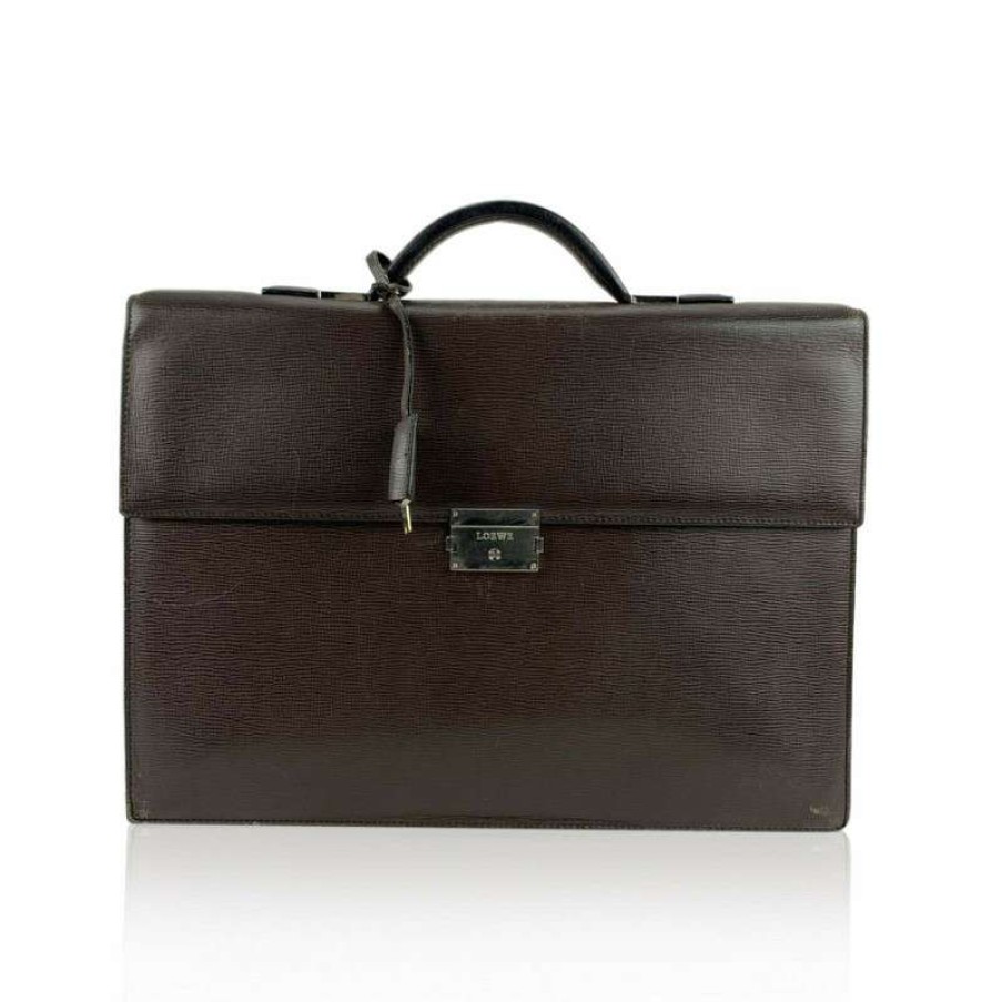 Loewe * | Sale Loewe Handbag Leather In (One Size) Brown