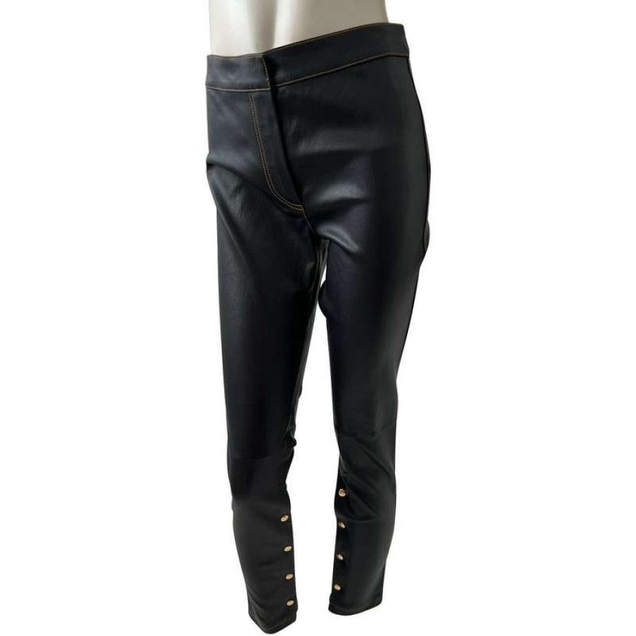 Loewe * | Hot Selling Loewe Trousers Leather In (Size Xxs) Black