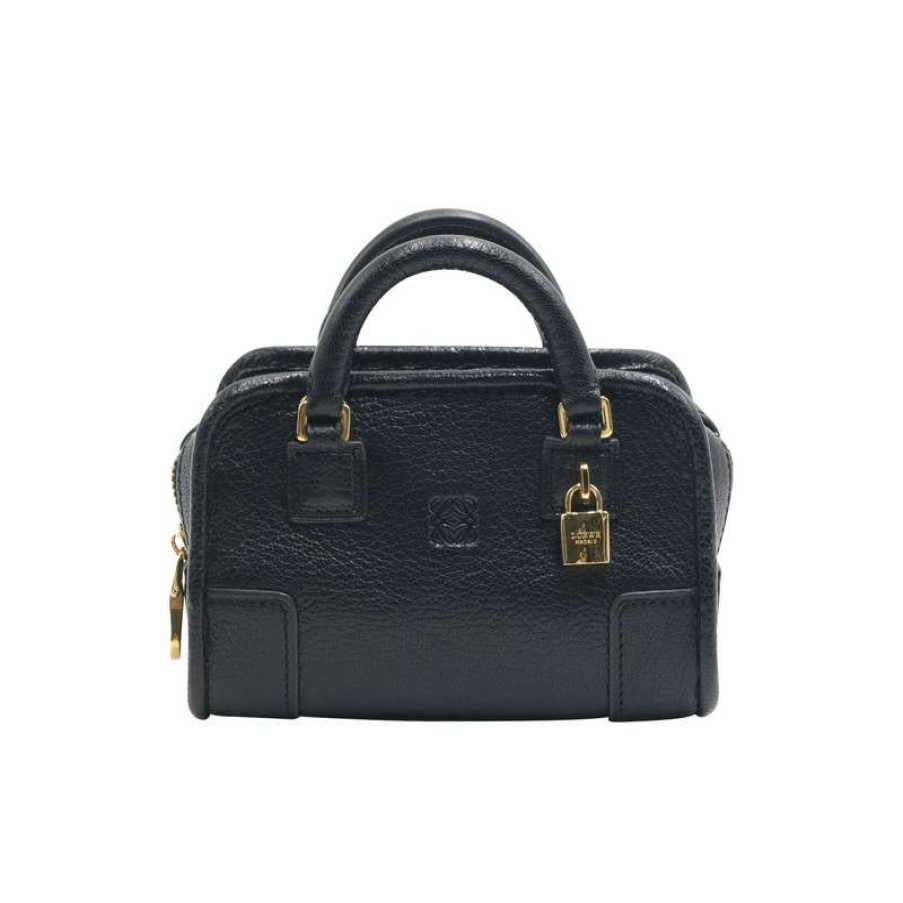 Loewe * | Classical Loewe Shoulder Bag Leather In (One Size) Black