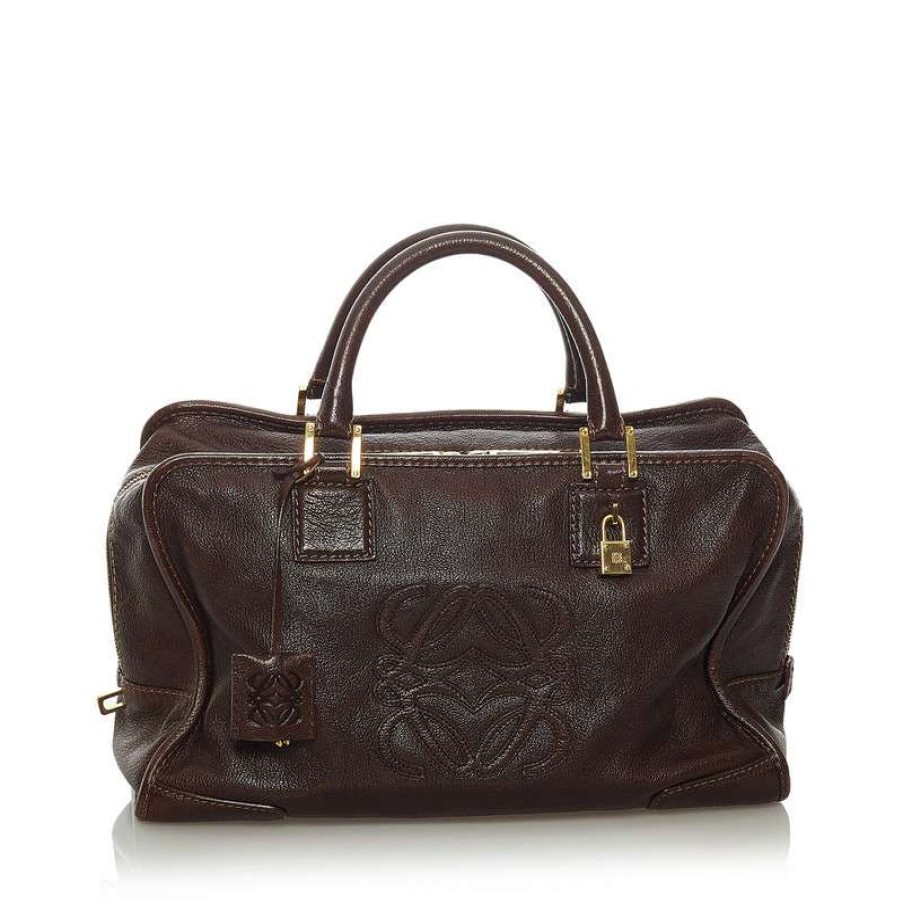 Loewe * | Classical Loewe Handbag Leather In (One Size) Brown