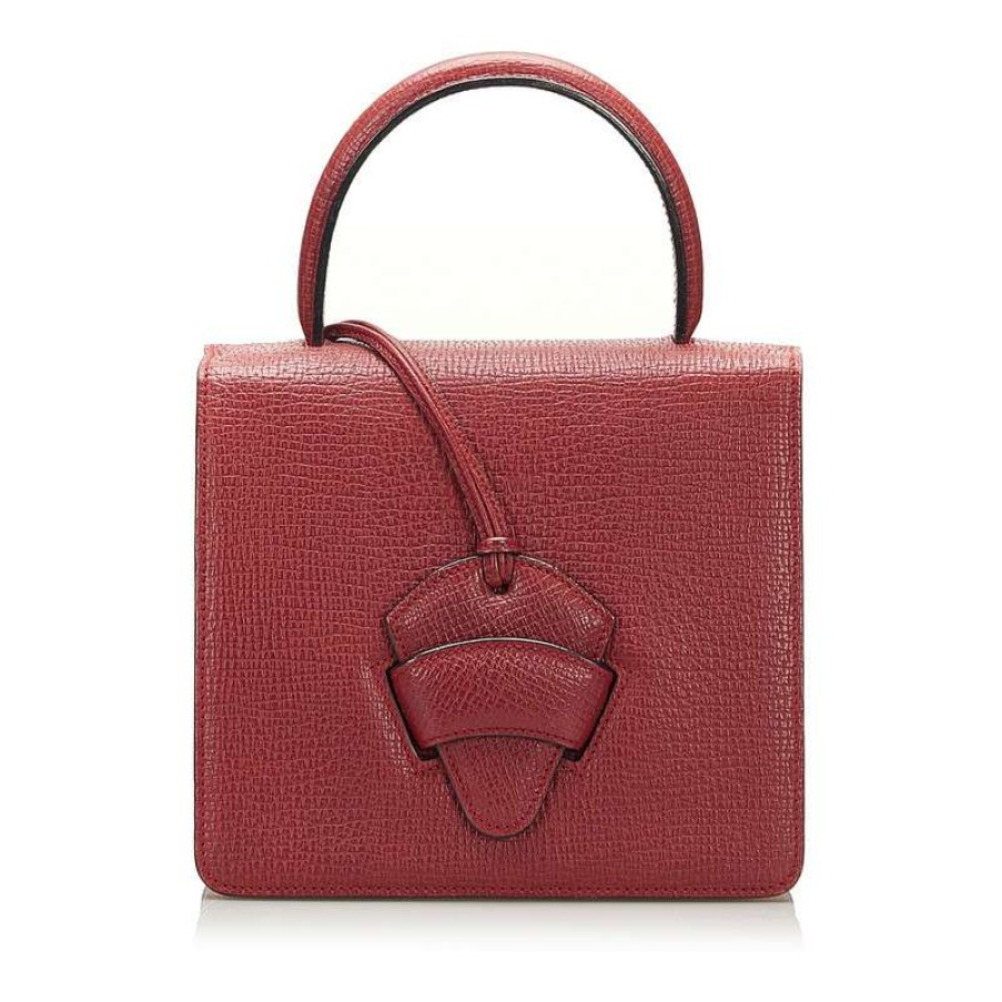 Loewe * | Top Sellers Loewe Handbag Leather In (One Size) Red