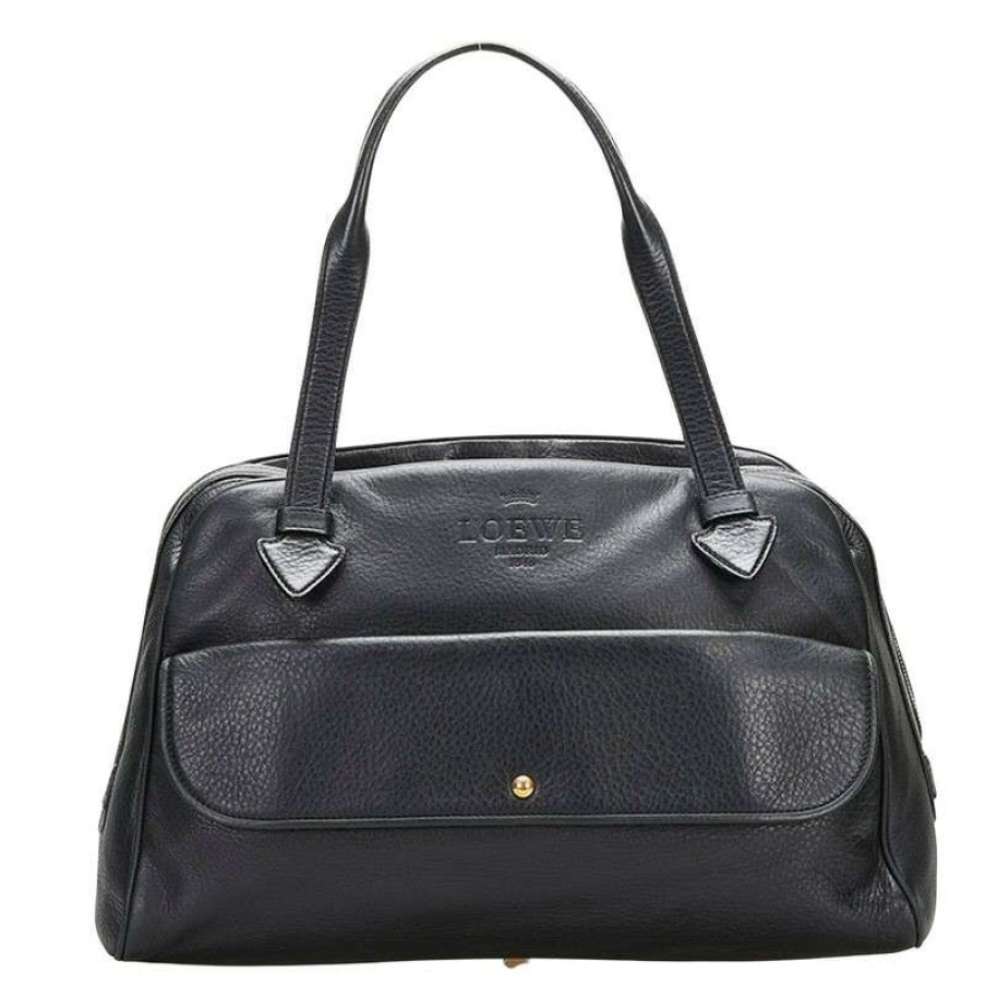 Loewe * | Online Sales Loewe Handbag Leather In (One Size) Black