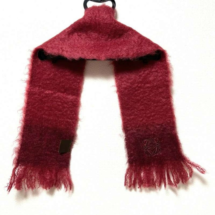 Loewe * | Best Sellers Loewe Scarf/Shawl Fur In (One Size) Red