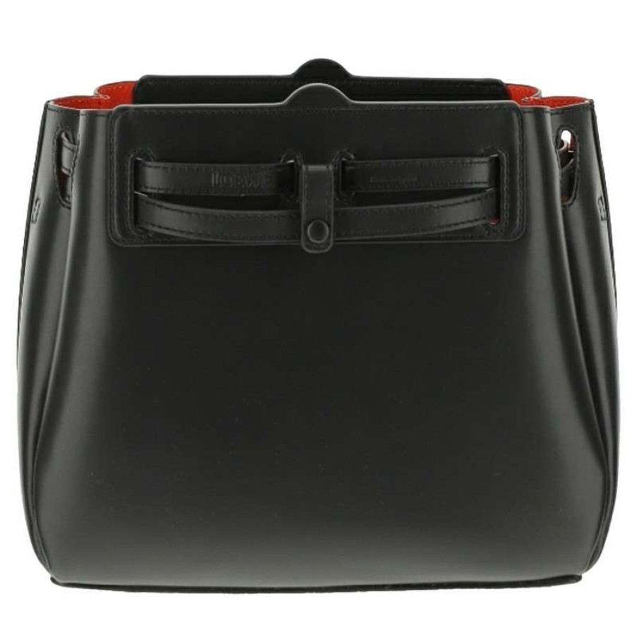 Loewe * | Clearance Sale Loewe Lazo Bag Leather In (One Size) Black