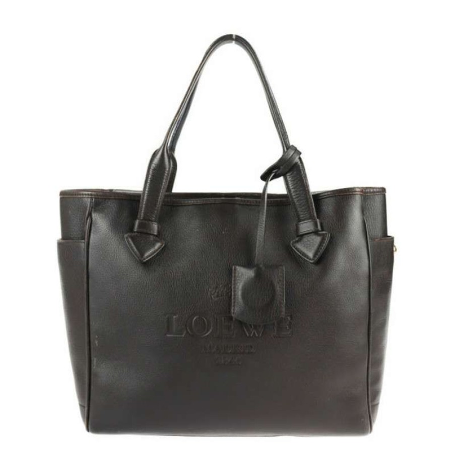 Loewe * | Quick Delivery Loewe Tote Bag Leather In (One Size) Brown