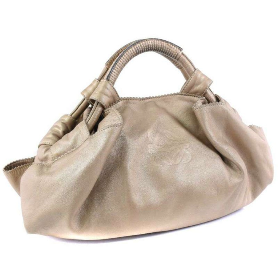 Loewe * | Best Sale Loewe Handbag Leather In (One Size) Beige