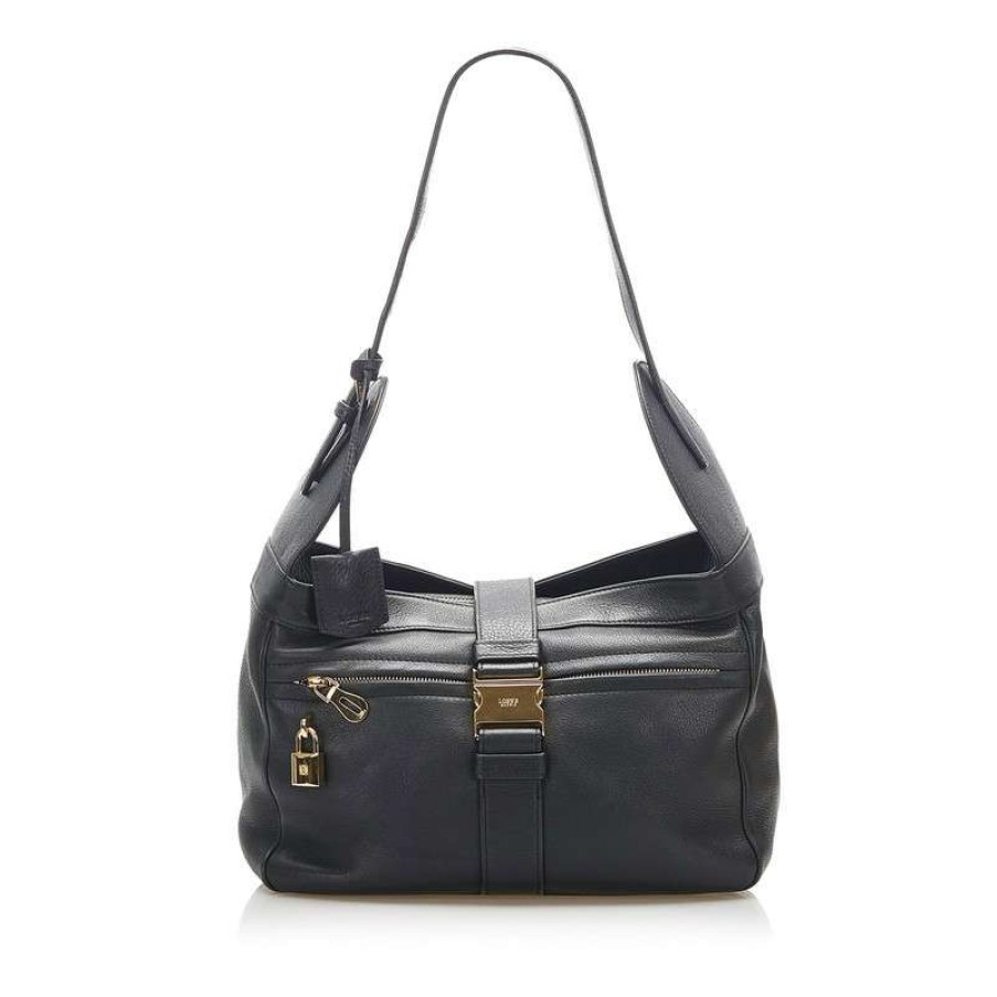 Loewe * | Clearance Sale Loewe Shoulder Bag Leather In (One Size) Black