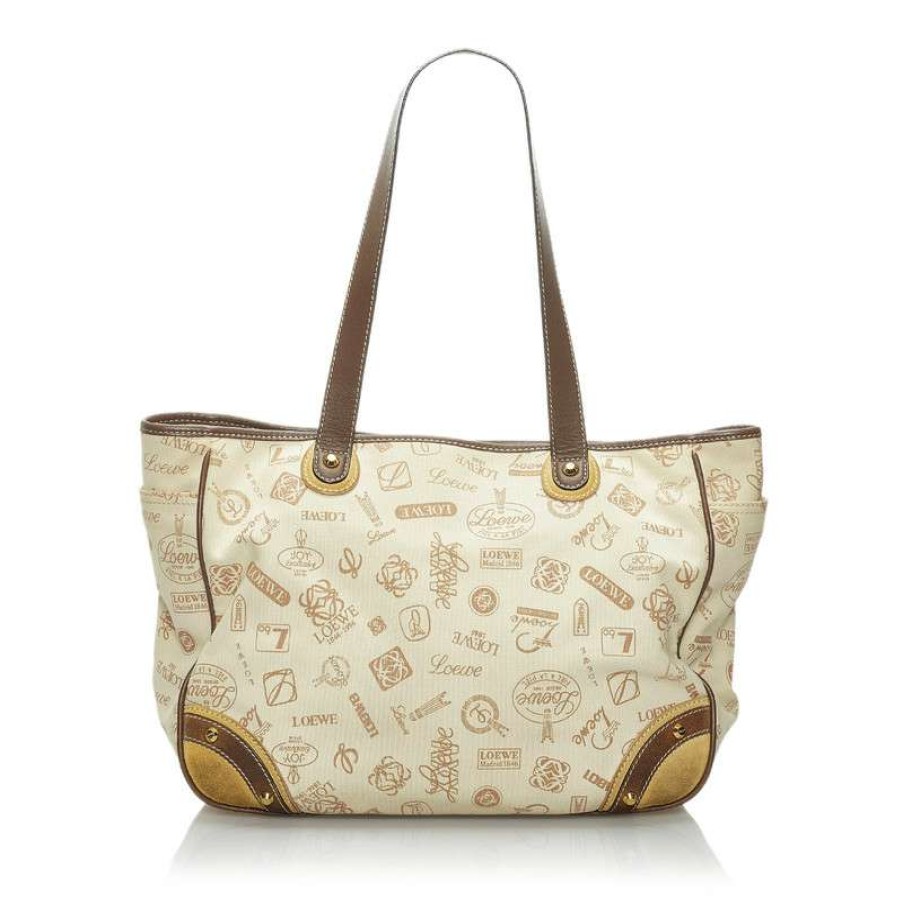 Loewe * | Quick Delivery Loewe Tote Bag Canvas In (One Size) Beige