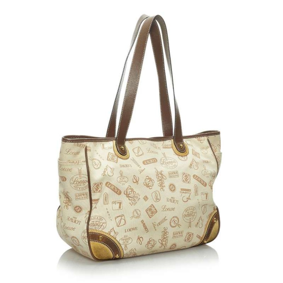 Loewe * | Quick Delivery Loewe Tote Bag Canvas In (One Size) Beige