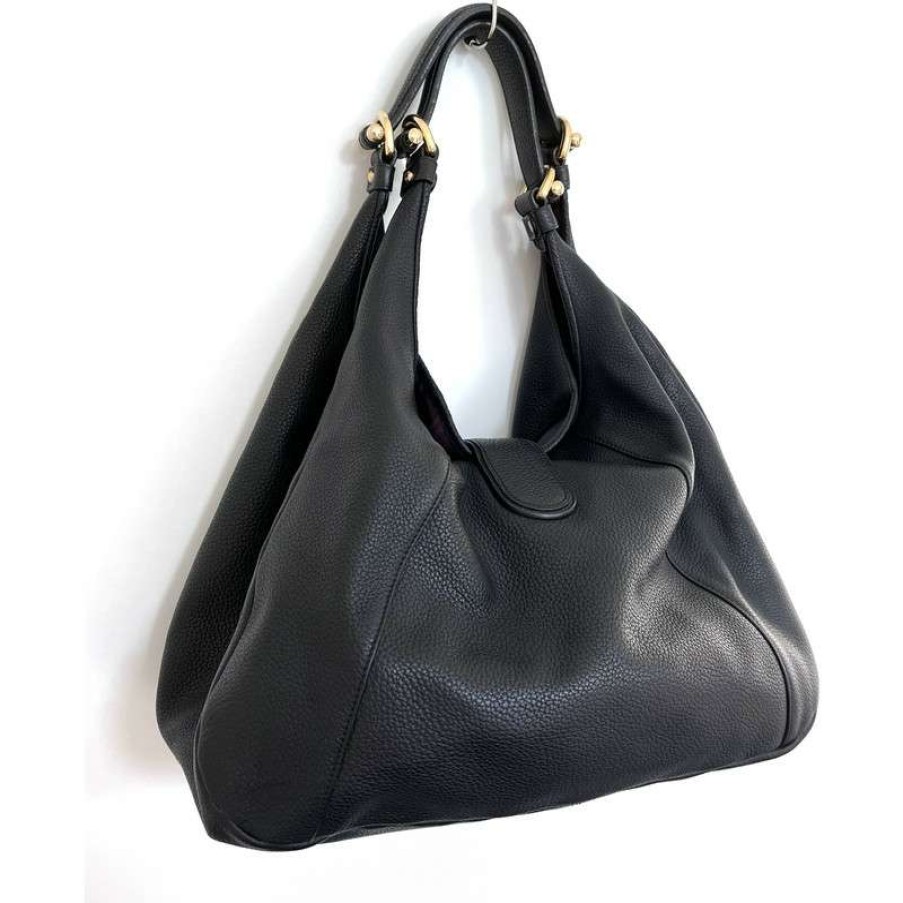 Loewe * | Sale Online Loewe Hammock Tote Bag Leather In (One Size) Black