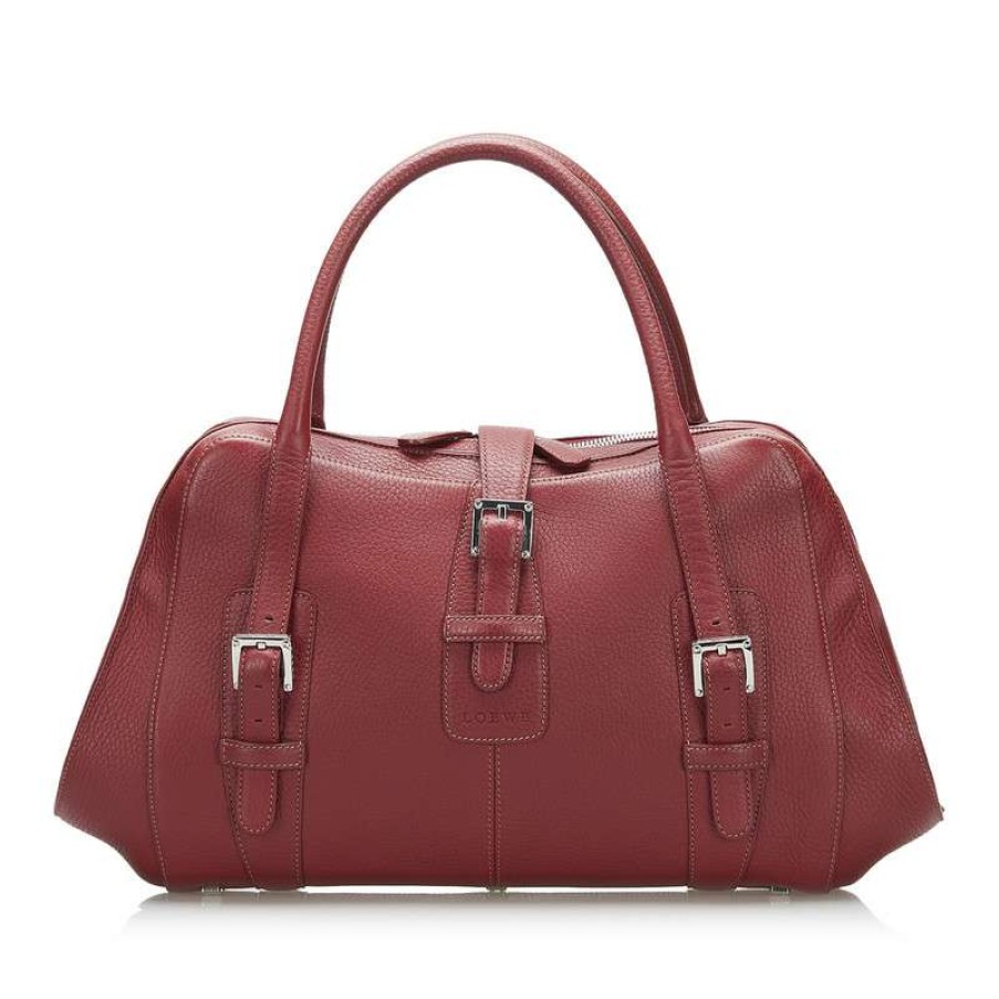 Loewe * | High Quality Loewe Handbag Leather In (One Size) Red