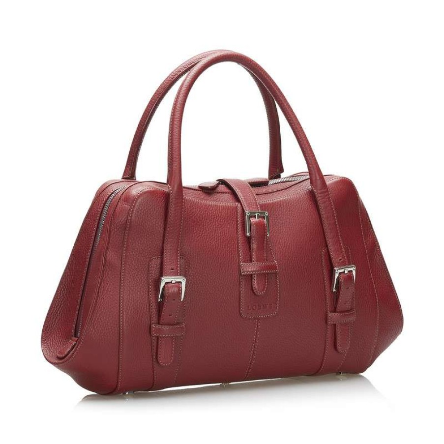 Loewe * | High Quality Loewe Handbag Leather In (One Size) Red