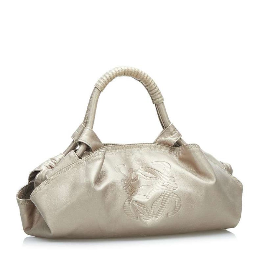 Loewe * | Clearance Loewe Handbag Leather In (One Size) Beige