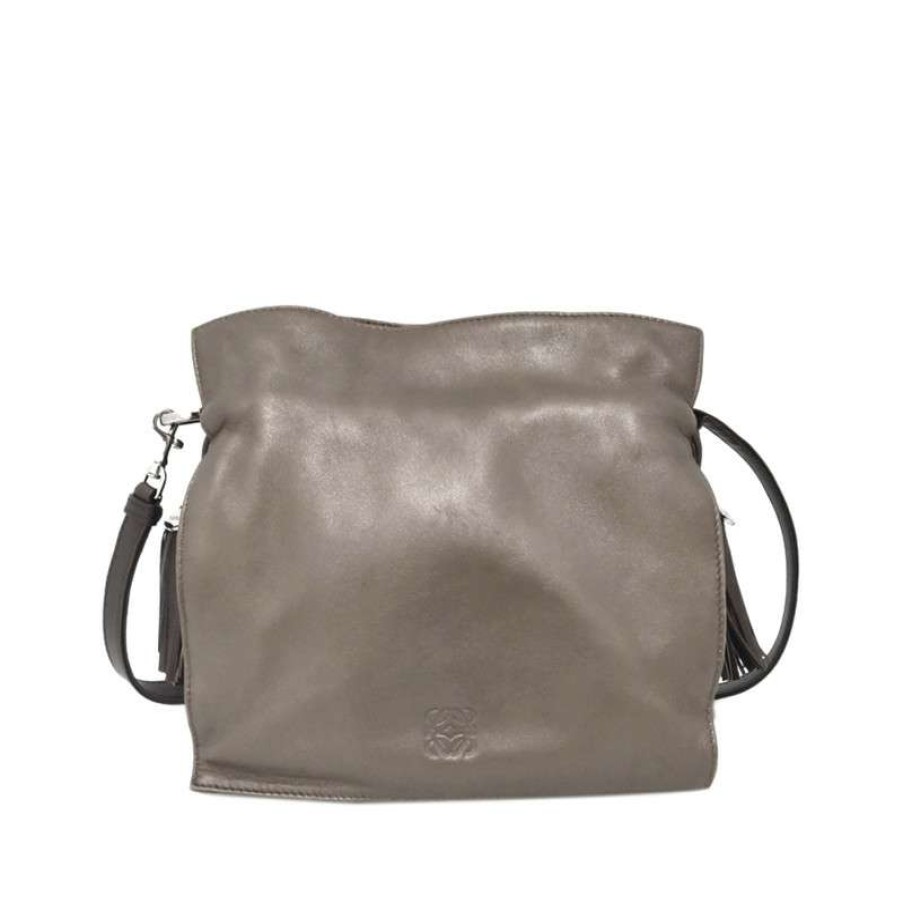 Loewe * | Best Choice Loewe Shoulder Bag Leather In (One Size) Brown