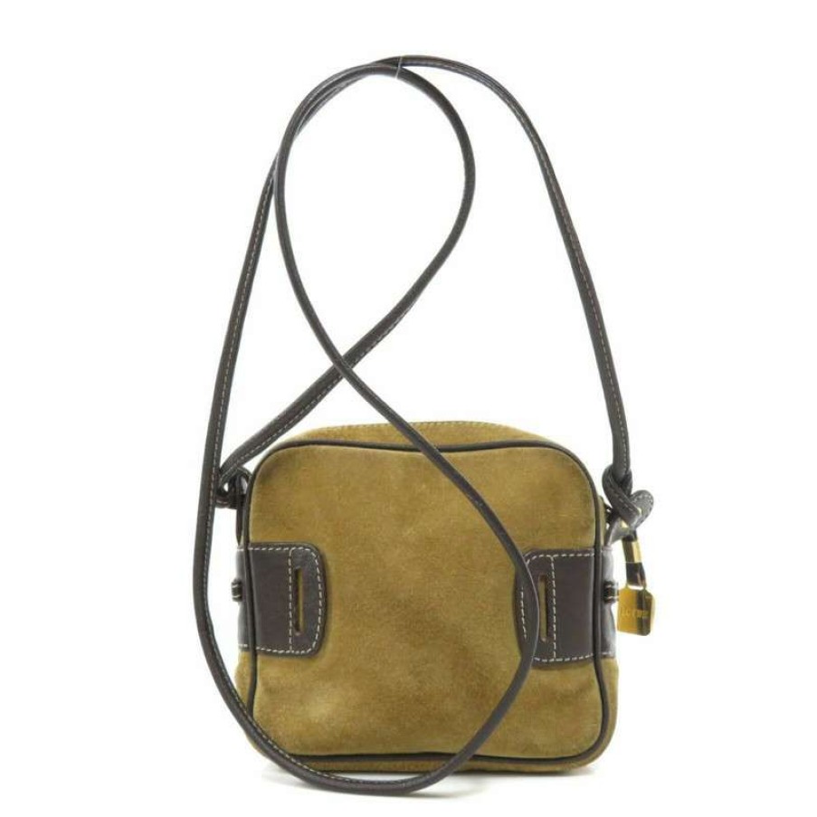 Loewe * | Quick Delivery Loewe Shoulder Bag Suede In (One Size) Brown