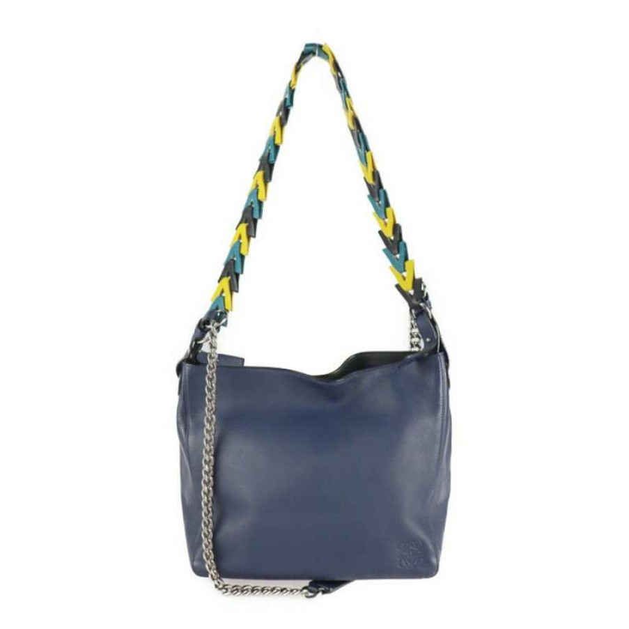 Loewe * | Best Quality Loewe Shoulder Bag Leather In (One Size) Blue