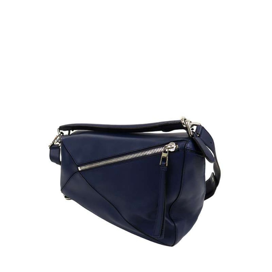 Loewe * | Unique Loewe Shoulder Bag Leather In (One Size) Blue