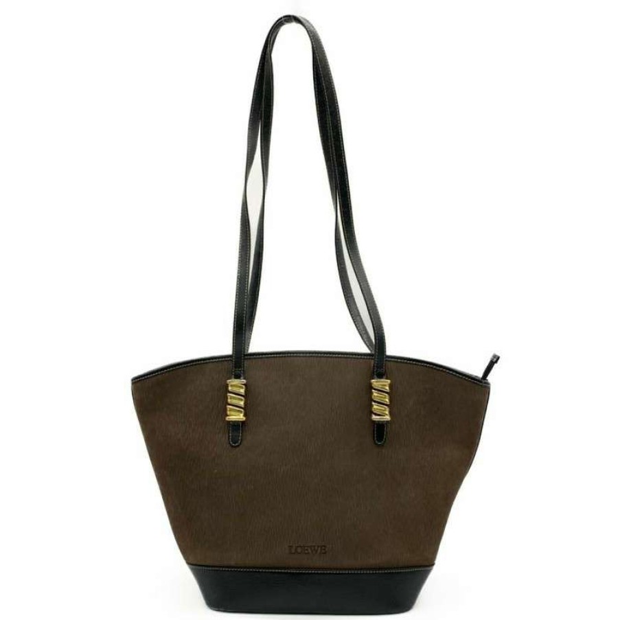 Loewe * | Best Sale Loewe Tote Bag Leather In (One Size) Brown