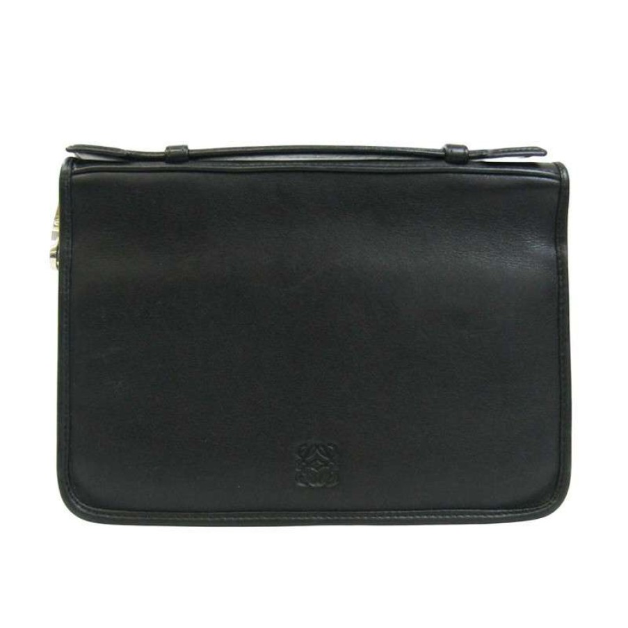 Loewe * | Best Choice Loewe Handbag Leather In (One Size) Black