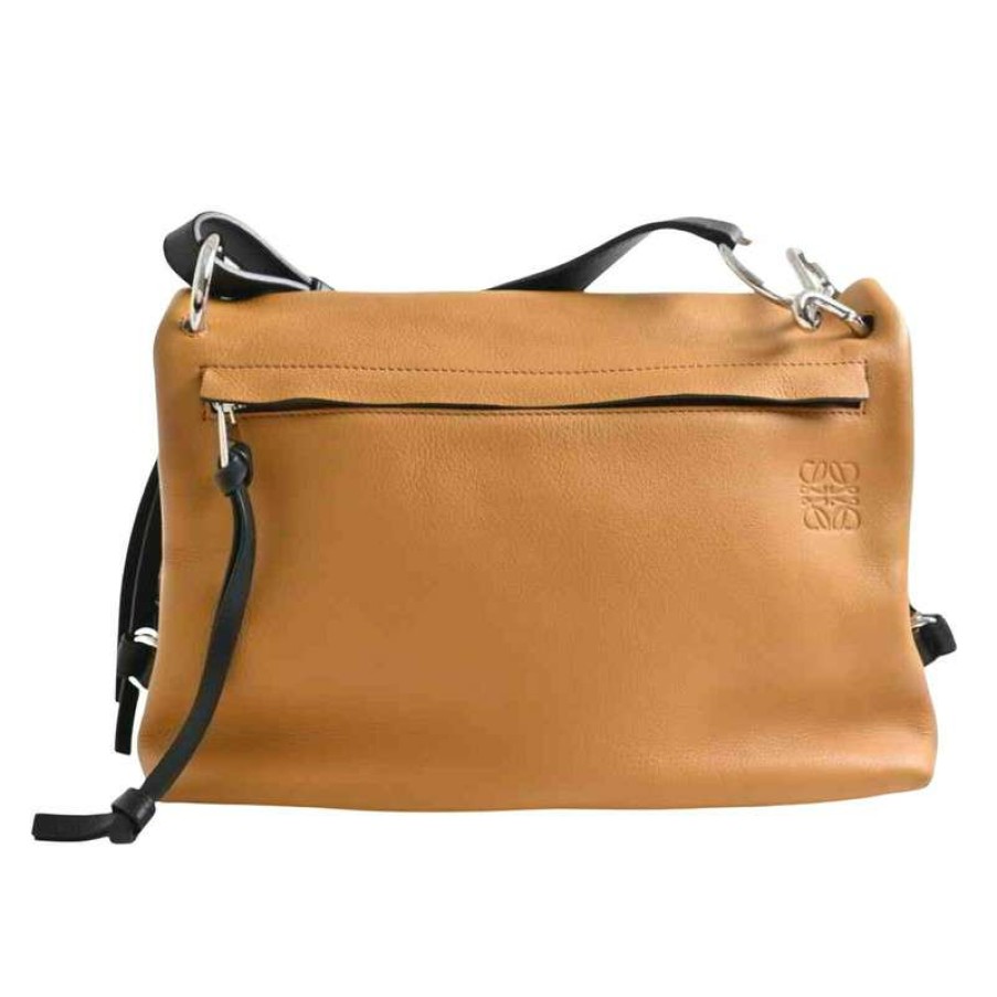 Loewe * | Tendy Style Loewe Anagram Bag Leather In (One Size) Brown