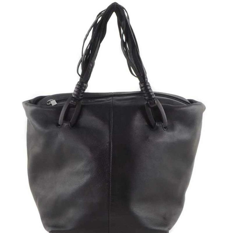 Loewe * | Top Sellers Loewe Handbag Leather In (One Size) Black