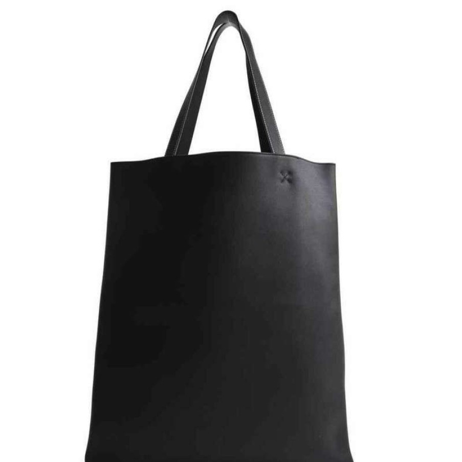 Loewe * | Hot Selling Loewe Tote Bag Leather(One Size) Black / White