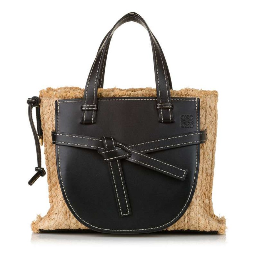 Loewe * | Best Sellers Loewe Gate Leather In (One Size) Black