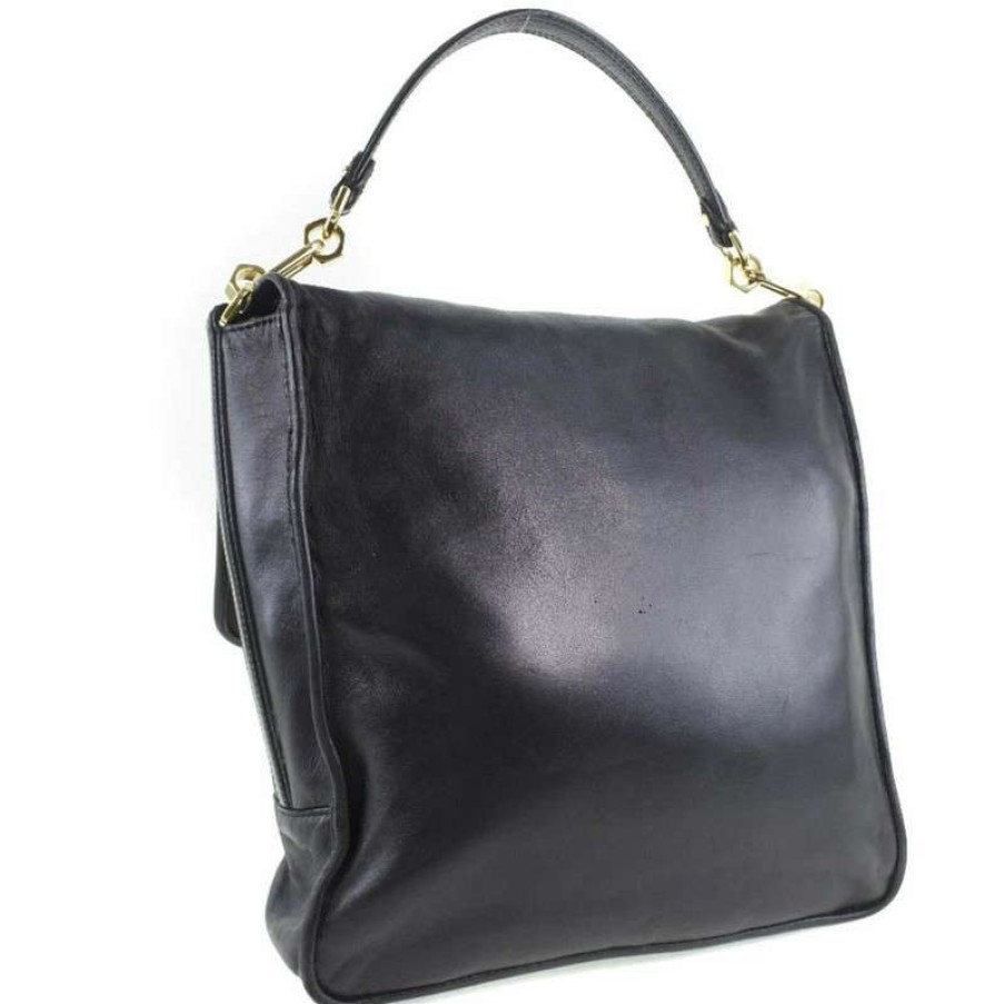 Loewe * | Attractive Loewe Handbag Leather In (One Size) Black