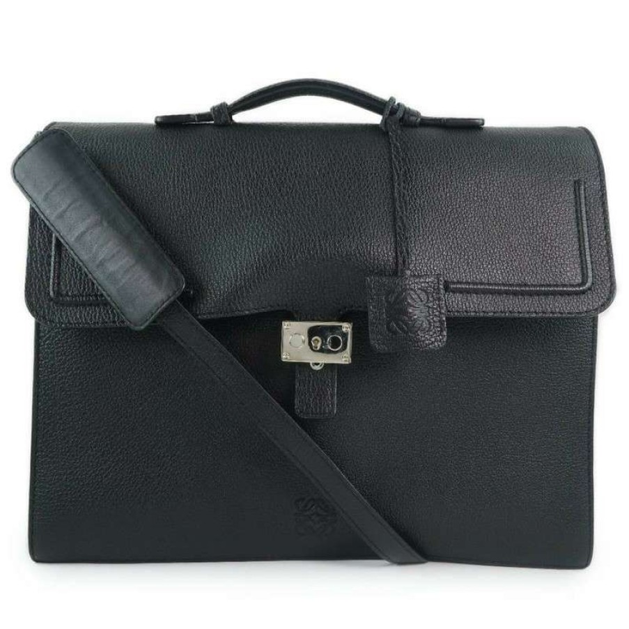 Loewe * | Quick Delivery Loewe Handbag Leather In (One Size) Black