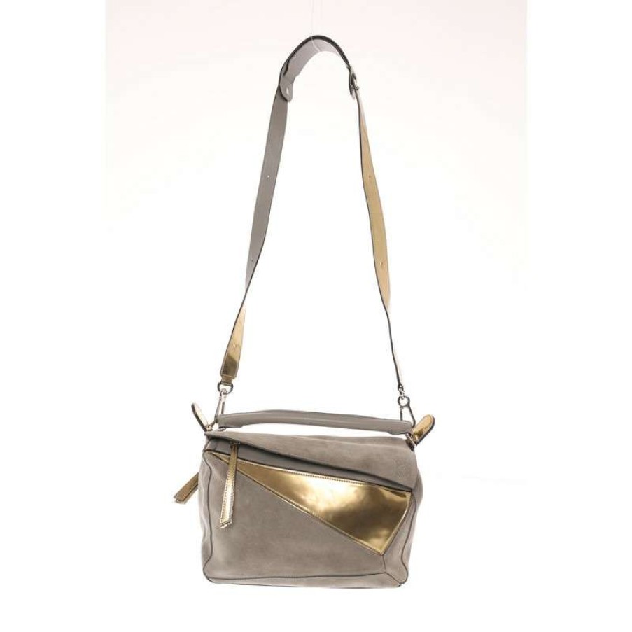 Loewe * | Best Choice Loewe Puzzle Bag Leather In (One Size) Grey