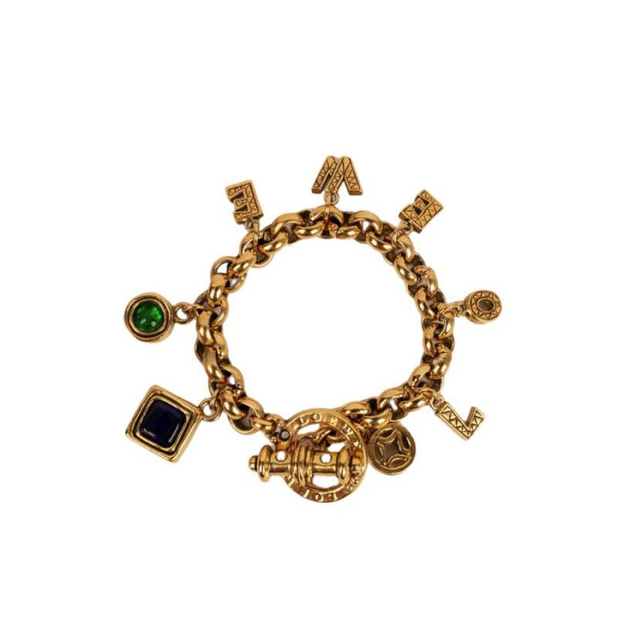 Loewe * | Best Sale Loewe Bracelet/Wristband Silver In (One Size) Gold