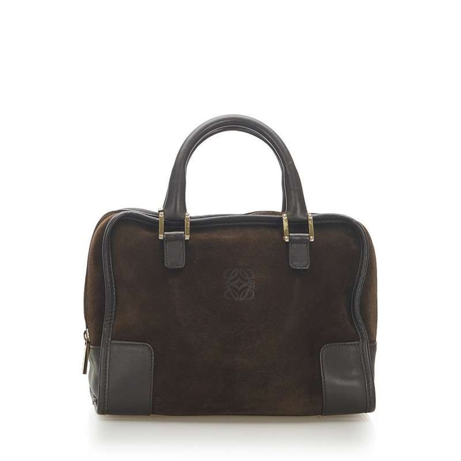 Loewe * | Exquisite Gifts Loewe Handbag Suede In (One Size) Brown