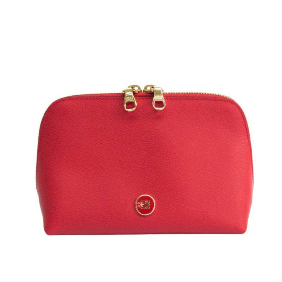 Loewe * | Premium Loewe Clutch Bag Leather In (One Size) Red