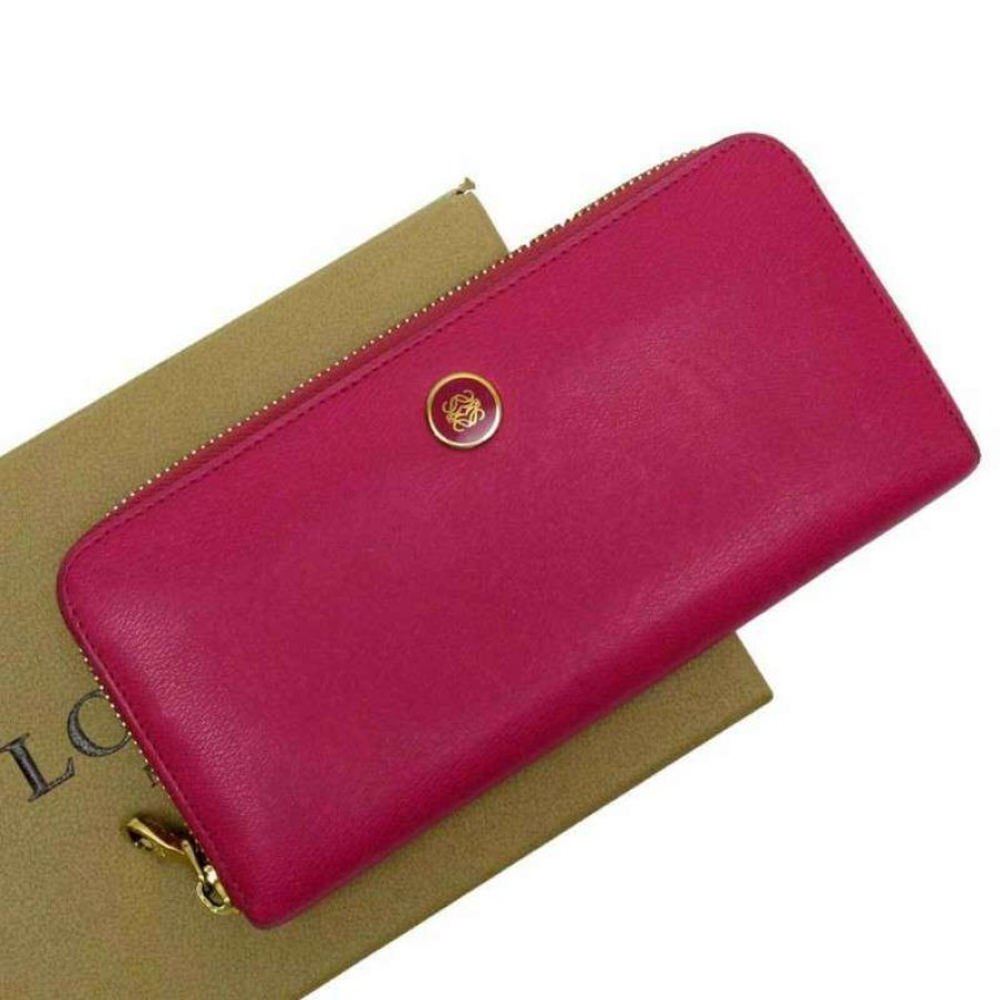 Loewe * | Premium Loewe Bag/Purse Leather In (One Size) Fuchsia