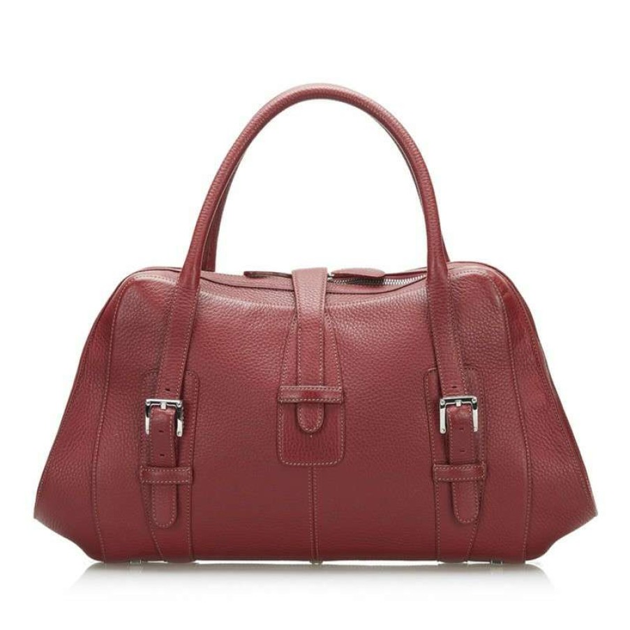 Loewe * | Best Sale Loewe Handbag Leather In (One Size) Red