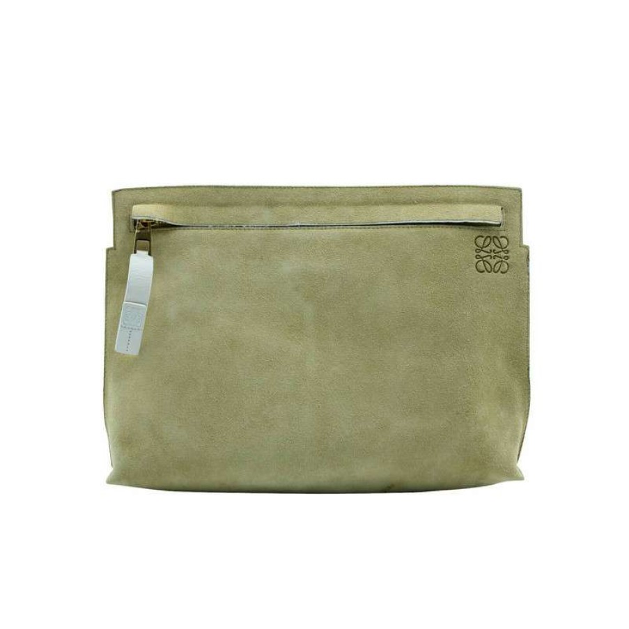 Loewe * | Classical Loewe Clutch Bag Suede In (One Size) Brown