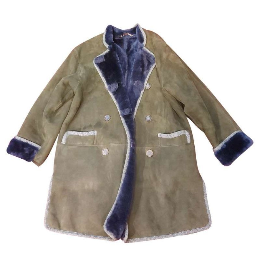 Loewe * | Hot Selling Loewe Jacket/Coat Suede(Size L) Colourful / Patterned