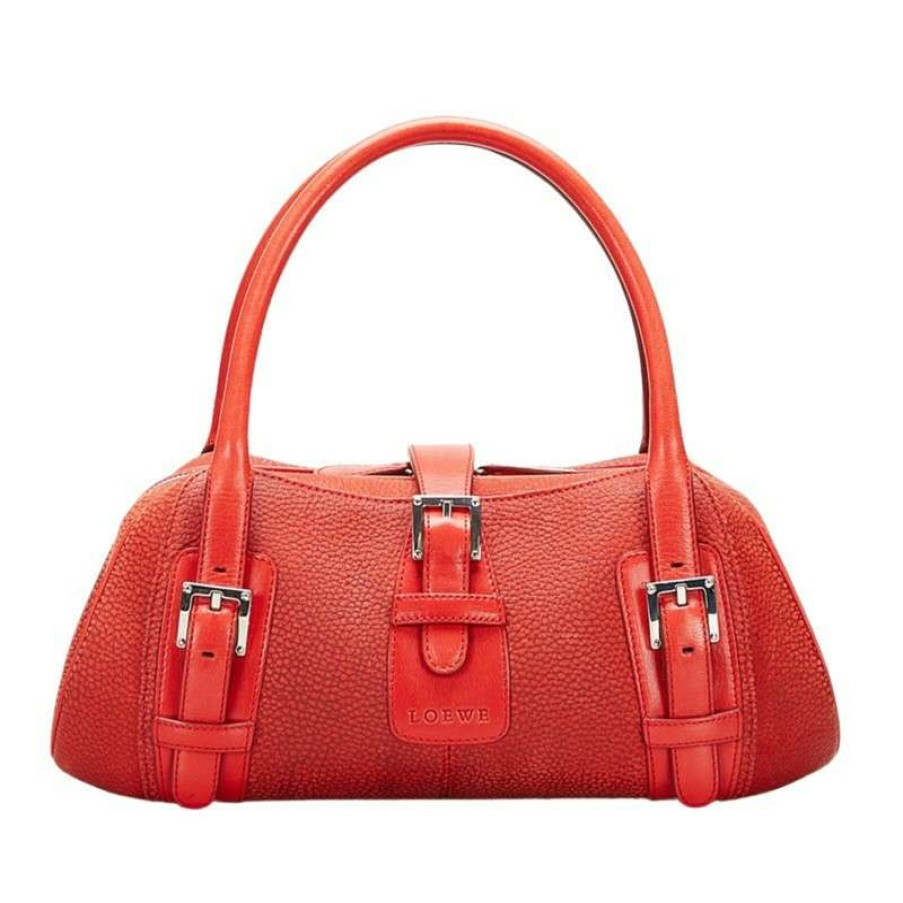 Loewe * | Unique Loewe Handbag Leather In (One Size) Red