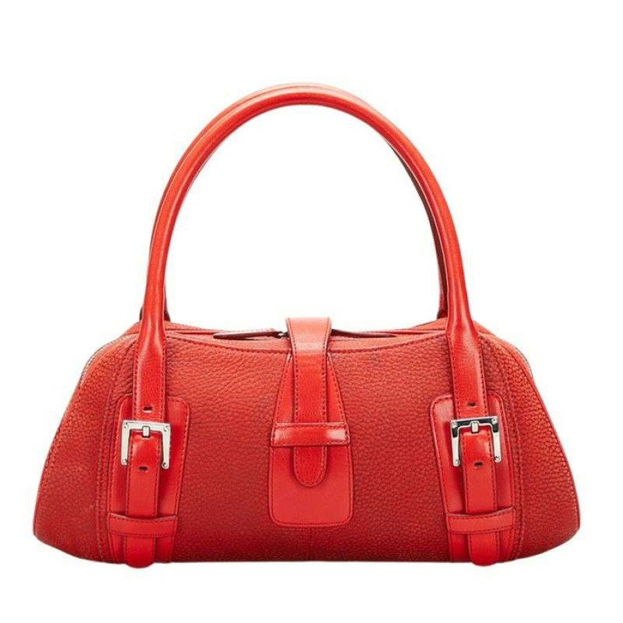 Loewe * | Unique Loewe Handbag Leather In (One Size) Red