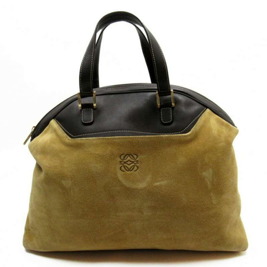 Loewe * | Unique Loewe Handbag Suede In (One Size) Brown