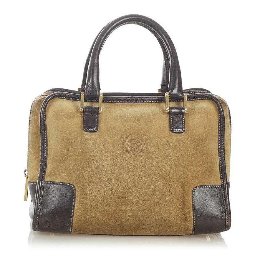 Loewe * | Online Sales Loewe Amazona Suede In (One Size) Cream