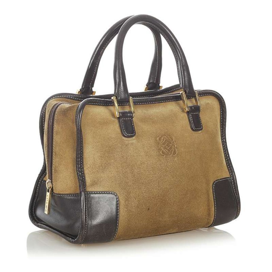 Loewe * | Online Sales Loewe Amazona Suede In (One Size) Cream