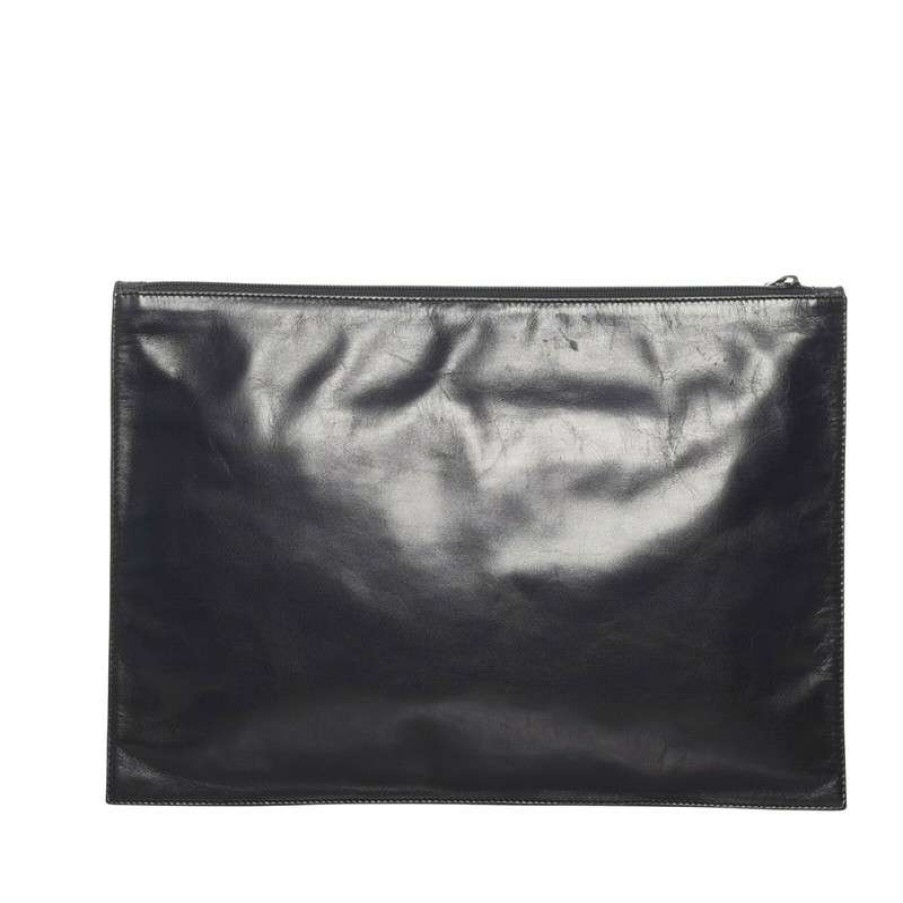 Loewe * | Classical Loewe Anagram Bag Leather In (One Size) Black