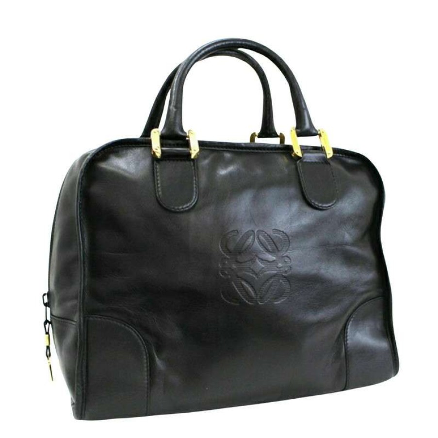 Loewe * | Sale Loewe Handbag Leather In (One Size) Black