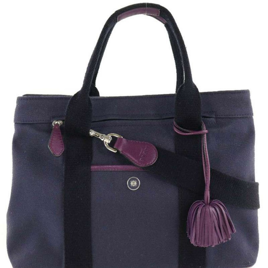 Loewe * | Hot Selling Loewe Tote Bag Canvas In (One Size) Violet