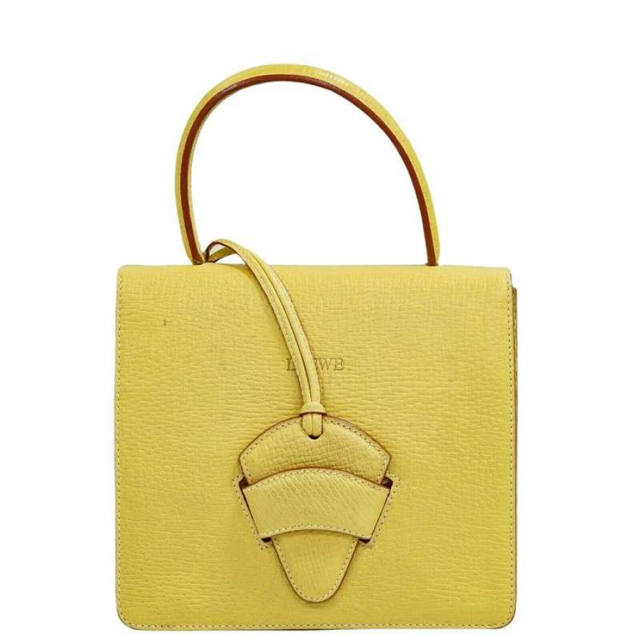 Loewe * | Best Sale Loewe Barcelona Bag Leather In (One Size) Yellow