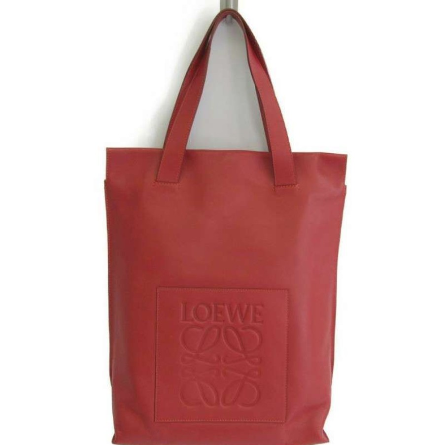 Loewe * | Low Price Loewe Tote Bag Leather In (One Size) Red