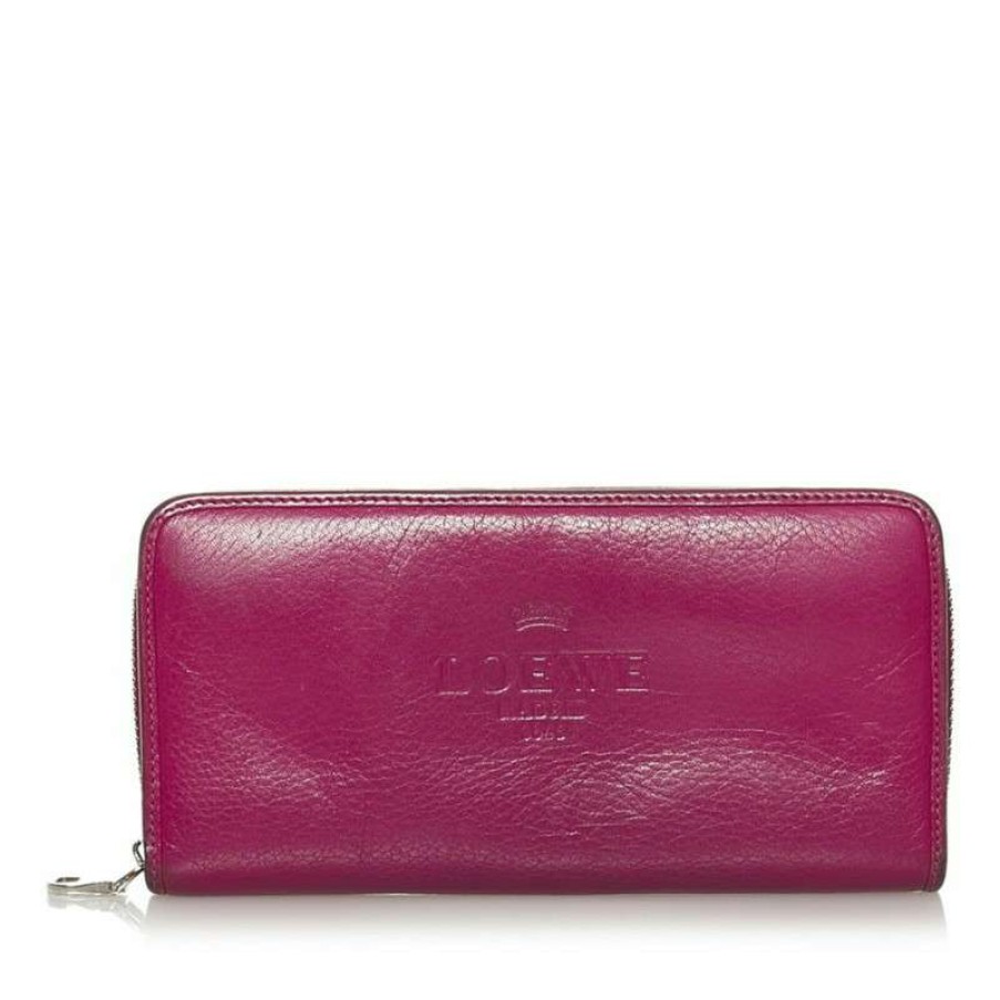 Loewe * | Best Sale Loewe Bag/Purse Leather In (One Size) Pink