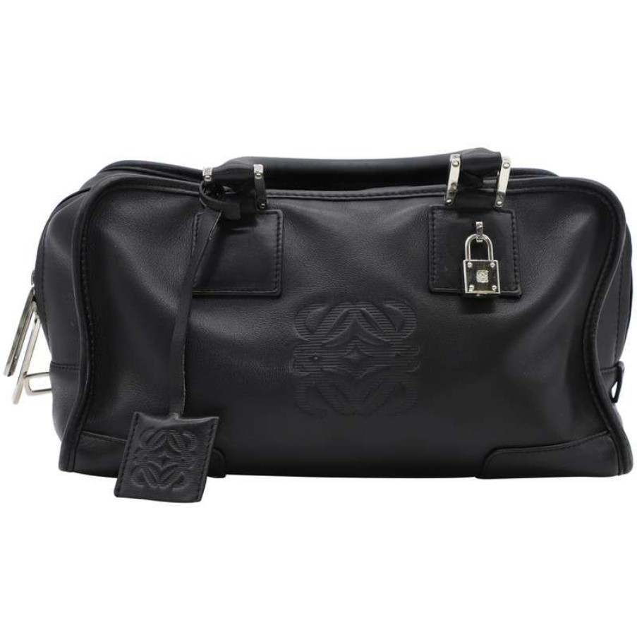 Loewe * | Unique Loewe Handbag Leather In (One Size) Black